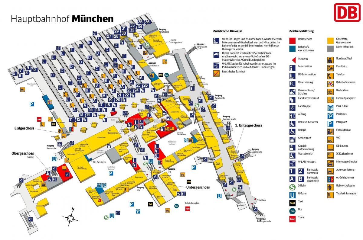 münchen hbf газрын зураг