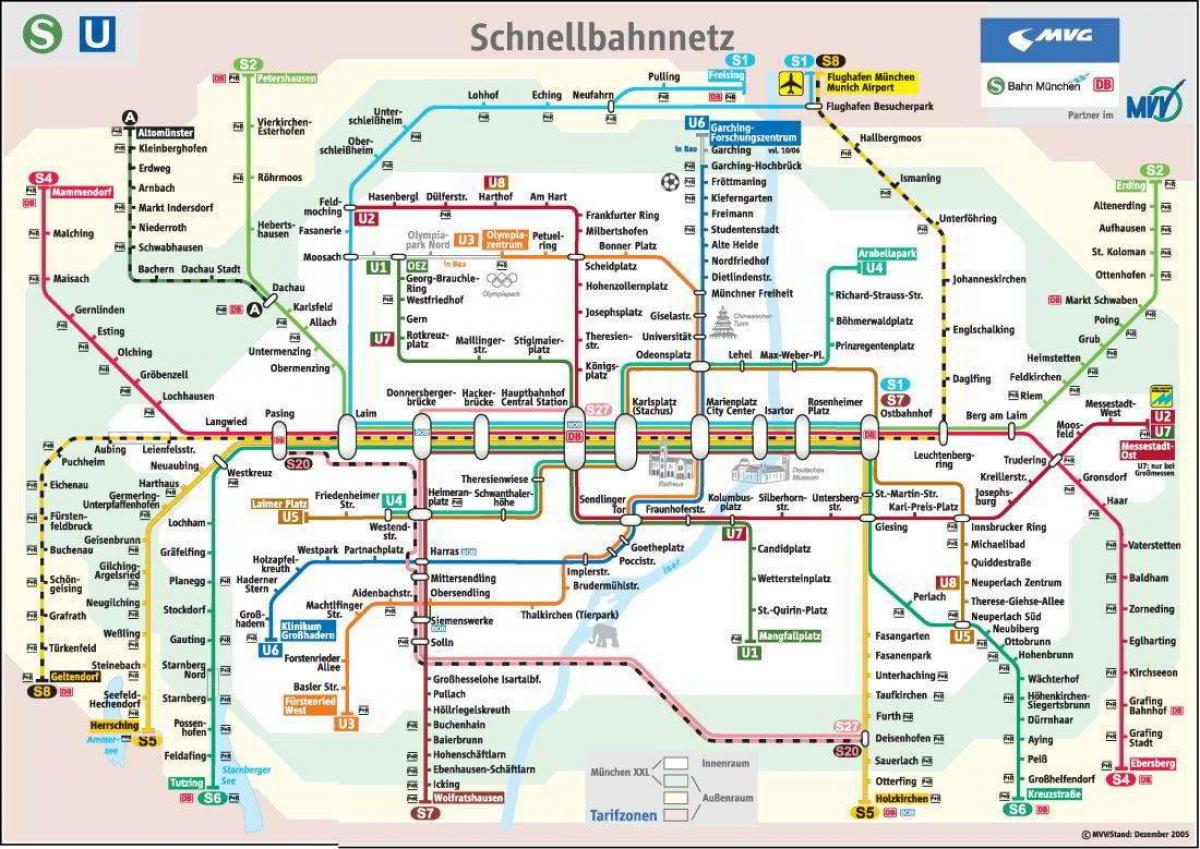münchen метроны газрын зураг