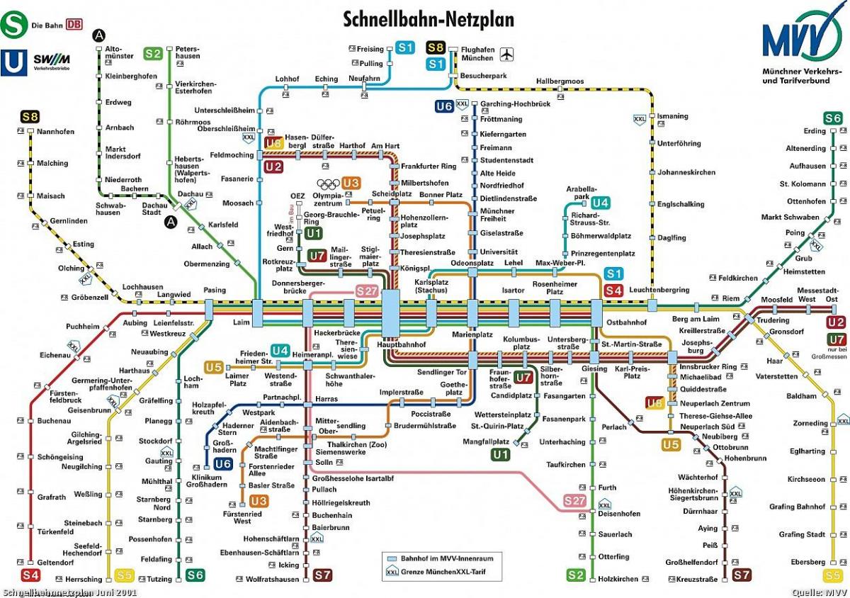 munchen тээврийн газрын зураг