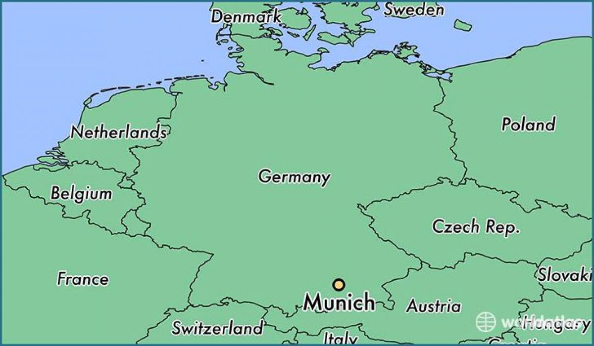 мюнхен дахь дэлхийн газрын зураг нь