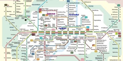 Muenchen s bahn газрын зураг