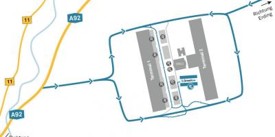 Мюнхений нисэх онгоцны буудал машин түрээсийн газрын зураг
